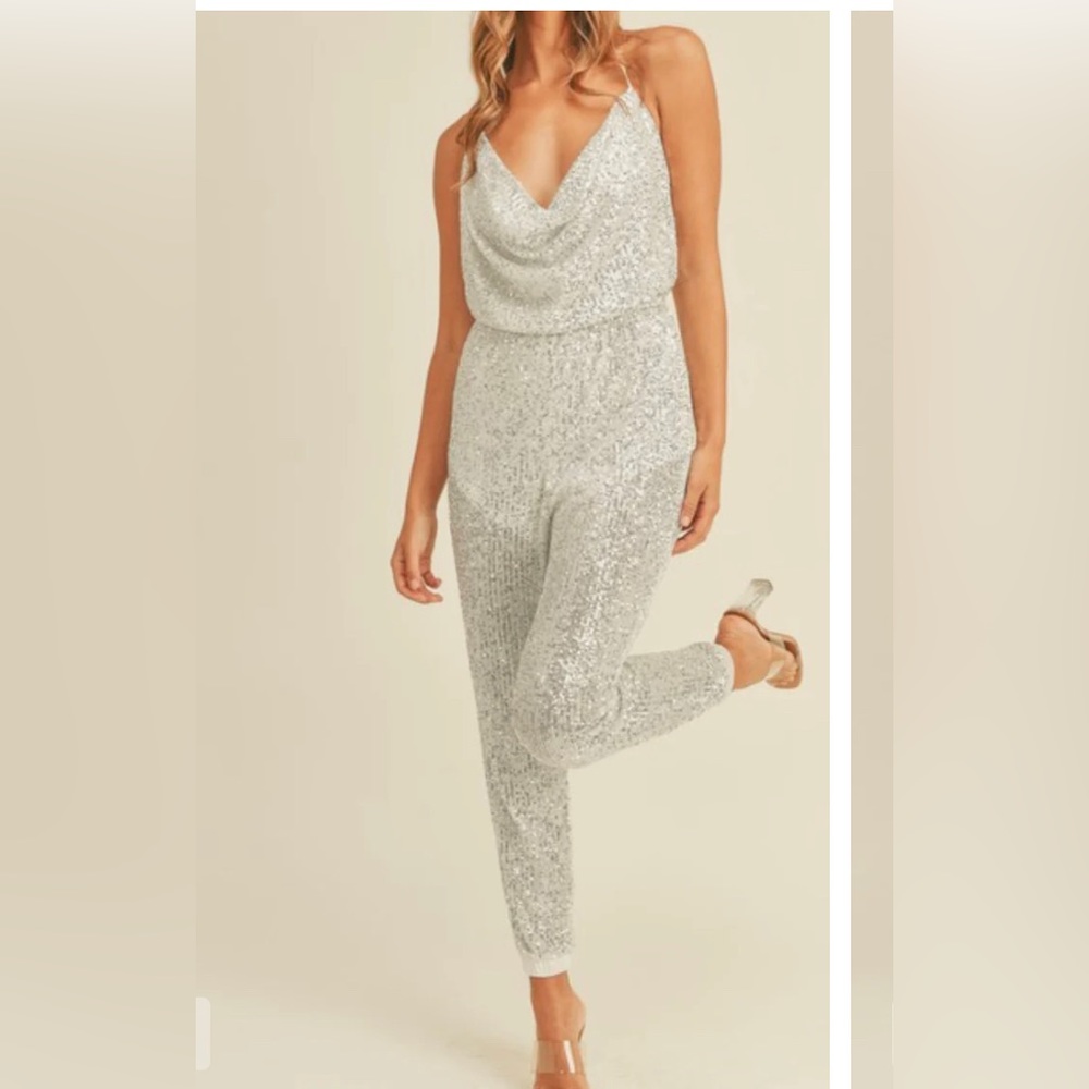 Sequin jumpsuit - super comfy, super chic